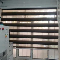 پرده زبرا قهوه ای روز و شب|پرده، رانر، رومیزی|مشهد, شهرک ابوذر|دیوار