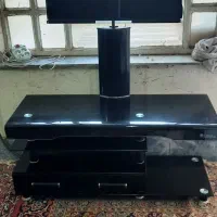 زیرتلویزیونی تمامشیشه ای|میز تلویزیون|اهواز, شهرک دانشگاه|دیوار