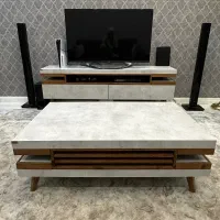 ست میز تلویزیون و جلو مبلی