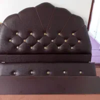 تخت خواب چوبی دو نفر|تخت و سرویس خواب|اهر, |دیوار