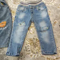 شلوار لی و پیشبندی بچگانه|کفش و لباس بچه|علیآباد کتول, |دیوار