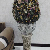 گلدان گل خشک طبیعی دستساز