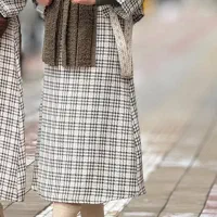 ست کت و دامن کشمیر پشمی