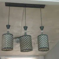 لوستر مشکی سفید