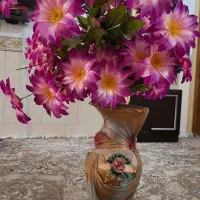 گل و گلدان مصنویی