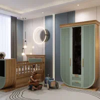 سیسمونی کمد ویترین و تخت ۳منظوره خاص