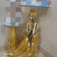 لمونژ مجسمه قدیمی گلدان کریستال دیوارکوب گل چینی