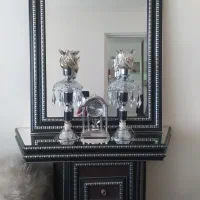 آیینه و شمعدان|آینه|کرمانشاه, |دیوار