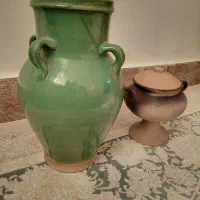 خمره عتیقه قندان کوزه سفالی دکور قدیمی آتلیه یلدا