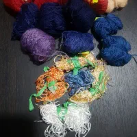 مقداری نخ ابریشم و نخ مرینوس قدیمی کامپیوتری|حراج|قائمشهر, |دیوار