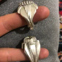 انگشتر مردانه نقره موزینایت سفید|جواهرات|سنندج, |دیوار