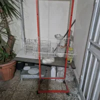 استند پنج طبقه چرخ دار مخصوص مغازه دکه