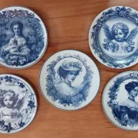 بشقاب دیواری های قلم آبی|ظروف سرو و پذیرایی|قزوین, |دیوار