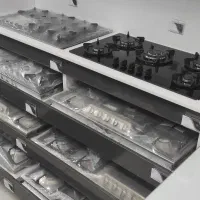 گازرومیزی استیل/پنج شعله/جشنواره محدودو هود سینک