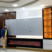 دکوراسیون داخلی تی وی وال کابینت کمد دیواری|خدمات پیشه و مهارت|اهواز, کیانپارس |دیوار