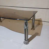 میز جلو مبلی با شیشه برنز سالم|مبلمان خانگی و میز عسلی|کرج, کرج نو|دیوار