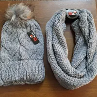 کلاه بافت و شال گردن رینگی|لباس|سمنان, |دیوار