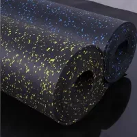 کفپوش گرانولی رولی باشگاه بدنسازی مدل +Galaxy