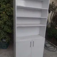 کمد، شلف قفسه، کتابخونه، نو با درب شیشه ای قفل دار