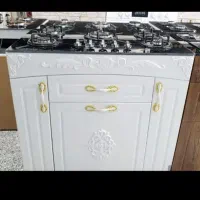 اجاق گاز طرح MDF شیشه ای و استیل(با ضمانت معتبر)