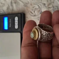 انگشتر دست ساز نقره کلکسیونی زمرد پنجشیر به شرط|جواهرات|کرمان, |دیوار