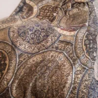 یه قواره دوخته شده چادر رنگی ابریشمی