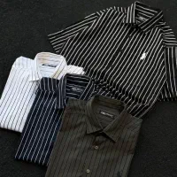 حـراج پیراهن نخی راه راه منصفانه/برند ایرانی