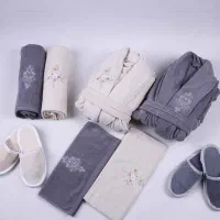 ست حوله گلدوزی یاتاش مخصوص جهازیه