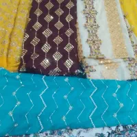 پارچه حریر سنگ دوز شده|لباس|کارون, |دیوار