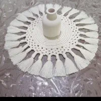 رومیزی مکرومه|پرده، رانر، رومیزی|قم, ولیعصر|دیوار