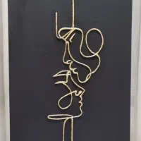 تابلو دکوراتیو مدرن و برجسته طرح دوچهره