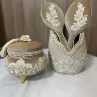 سطل و جا دستمال عروس کد ۳۰۱