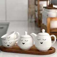 ست قوری و فنجون و قندون|ظروف سرو و پذیرایی|اسلامشهر, شهرک الهیه|دیوار