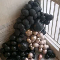 بادکنک حجم زیاد مشکی کرومی|کلکسیون و سرگرمی|اصفهان, بیدآباد|دیوار