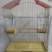 قفس طوطی بزرگ باظرف آب و دان