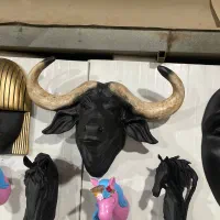 مجسمه کله گاو و بوفالو|مجسمه، تندیس، ماکت|قدس, شهر‌قدس|دیوار