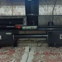 میز تلویزیون شیشه ای دو کشو با پایه دیواری|میز تلویزیون|مشهد, بهمن|دیوار