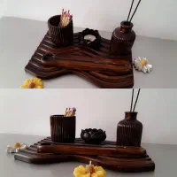 ترکیب سنگ و شمع|صنایع دستی و سایر لوازم تزئینی|اشتهارد, |دیوار