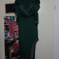 لباس مجلسی نگین دار زمردی