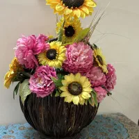 سبد پراز گل