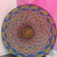 نقاشی نقطه کوبی هنرمندانه مناسب عید