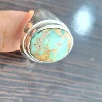 انگشتر فیروزه نیشابور اصل با رکاب نقره ۹۲۵|جواهرات|کرمان, |دیوار