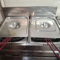 میز استیل و سینک دو‌لگنه و سرخ کن دو لگنه|فروشگاه و مغازه|قزوین, |دیوار