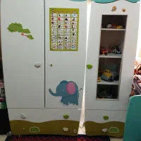 سرویس خواب و کمد و ویترین کودک و نوجوان|تخت و سرویس خواب|پرند, فاز ۶|دیوار