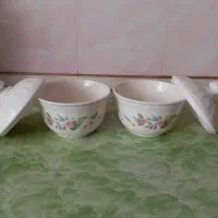 بشقاب برنج خوری و قندان آرکوپال اصل فرانسه|ظروف سرو و پذیرایی|میاندوآب, |دیوار