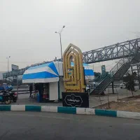 سایبان آبی سفید مات خیمه مغازه دکه آفتابگیر