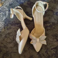 تعدادی کفش مجلسی ب رنگ کرم 36و38طلایی38نقره ای39|کیف، کفش، کمربند|ماهدشت, |دیوار