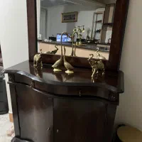 بوفه معرق کاری چوب راش|بوفه، ویترین، کنسول|کرج, برغان|دیوار