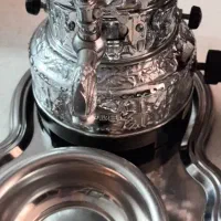 سماور گازی با پارچ و کاسه و سینی|سماور، چای‌ساز، قهوه‌ساز|تهران, دستغیب|دیوار