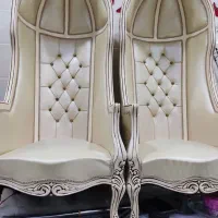 دو عدد مبل تک پشت بلند مدل شاه نشین